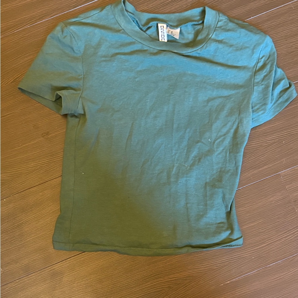 H&M Green Crop Top